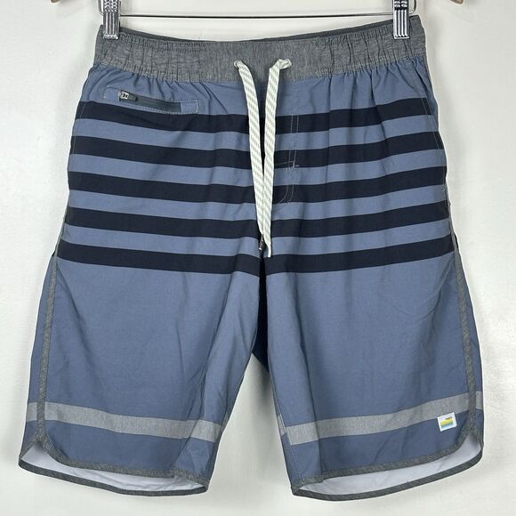 Vuori Men's Banks Volleyball Board Short 9" Swim Trunks Striped Size M - Picture 1 of 13